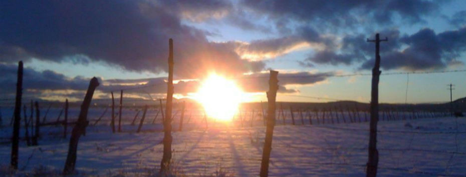 winter sunset